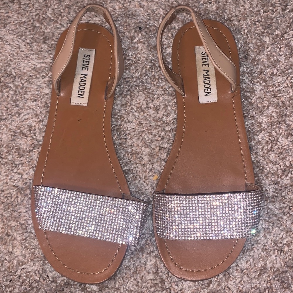 Rhinestone sandals Steve Madden
